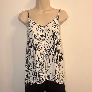 French Connection Black and White Graphic Camisole Size 2